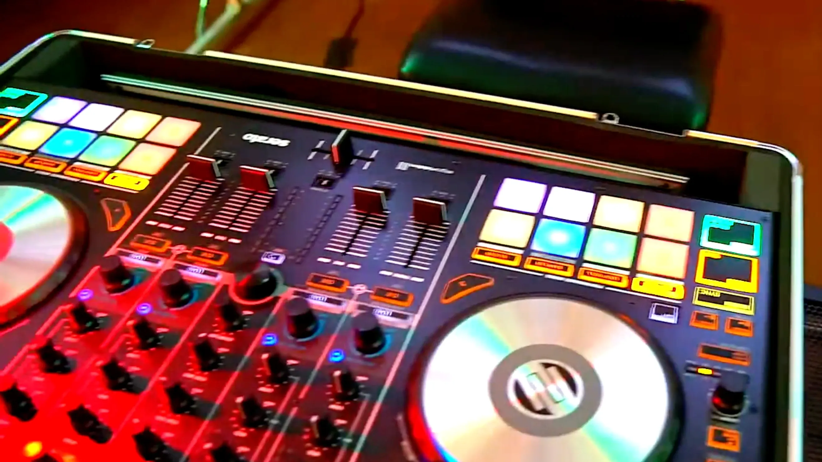 A DJ's turntable